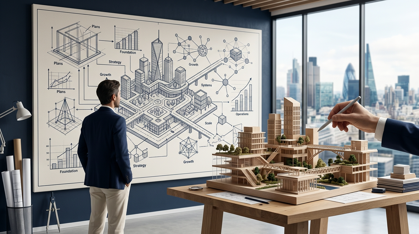 Cover image for "Entrepreneurship Is an Act of Architecture, Not an Act of Will"